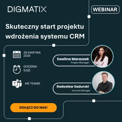 Jeśli temat wdrożenia CRM w Waszej organizacji regularnie wraca na tapet, to przypominamy, że już w przyszły wtorek odbędzie się webinar