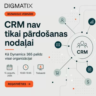 CRM nav tikai pārdošanas nodaļai.Microsoft Dynamics 365 Sales var būt daudz vairāk nekā rīks darījumu un kontaktu pārvaldībai. Tas va