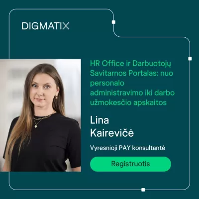 Registracija į vebinarą dar atvira! Vebinaras HR Office ir Darbuotojų Savitarnos Portalas: nuo personalo administravimo iki dar