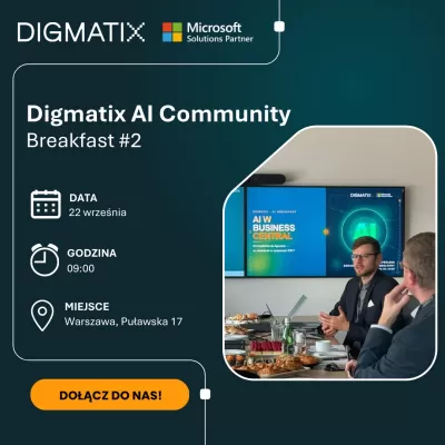 Jak wykorzystać AI w Microsoft Dynamics 365 Business Central, aby usprawnić pracę i zwiększyć efektywność firmy? O tym porozmawiamy 22 wr